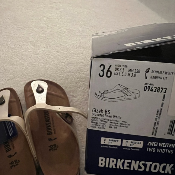 Graceful Peal White Birkenstock Size 36 - Picture 4 of 4